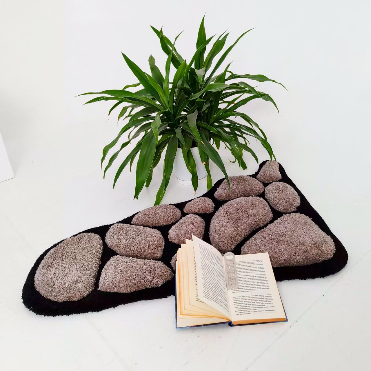 Ковер ручной работы с объемным узором Камушки 120х100 см Ковер ручной работы с объемным узором Камушки 120х100 см