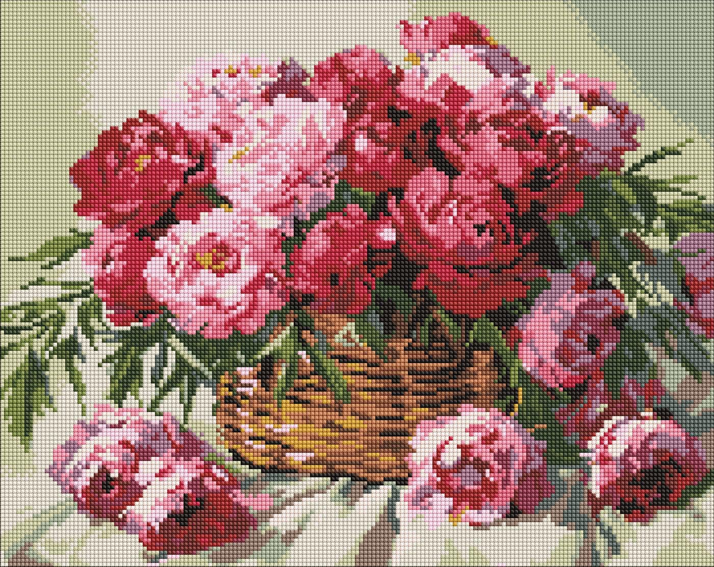 Набір з алмазною мозаїкою Ideyka Мелодія цвітіння AMO8186 на підрамнику 40x50 см (MTT-197906)