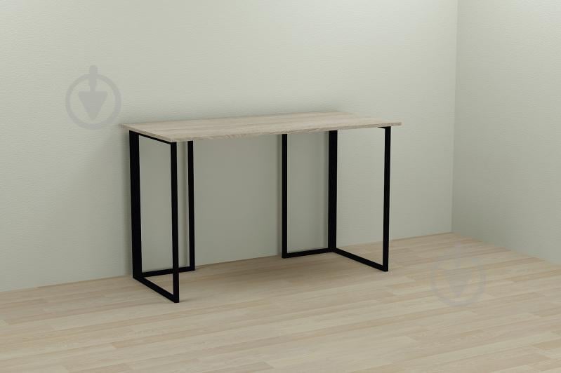 Компьютерный стол Ferrum-decor Ханна 75x100x70 черный ДСП Дуб Сонома 16мм Компьютерный стол Ferrum-decor Ханна 75x100x70 черный ДСП Дуб Сонома 16мм