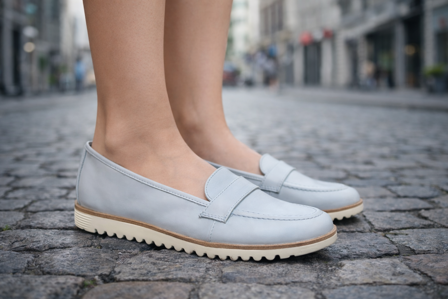 Слипоны женские кожаные Tamaris 1-24620-26 840 г. 39 Голубой (67)