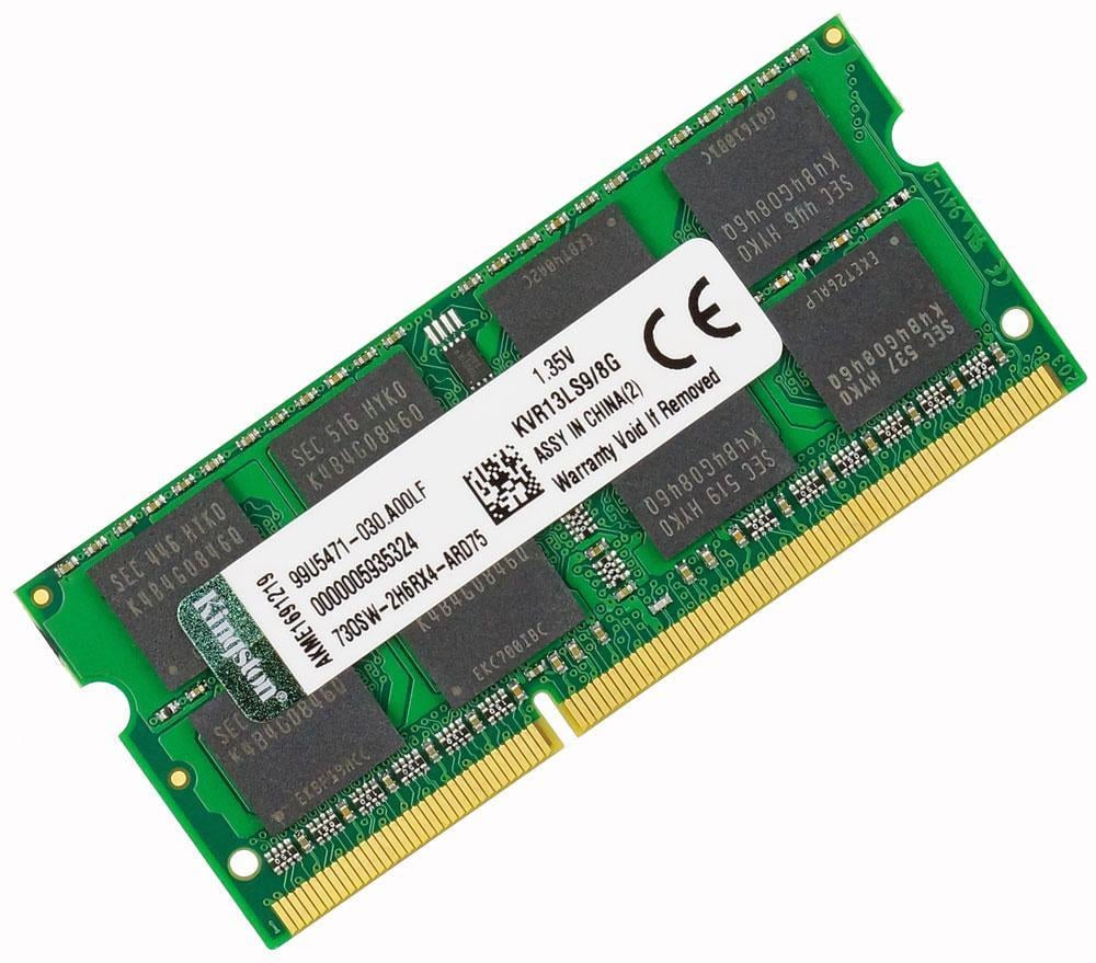 Оперативная память Kingston SODIMM DDR3L 8GB 1333MHz, PC3L-10600s, 1.35V (KVR13LS9/8G)