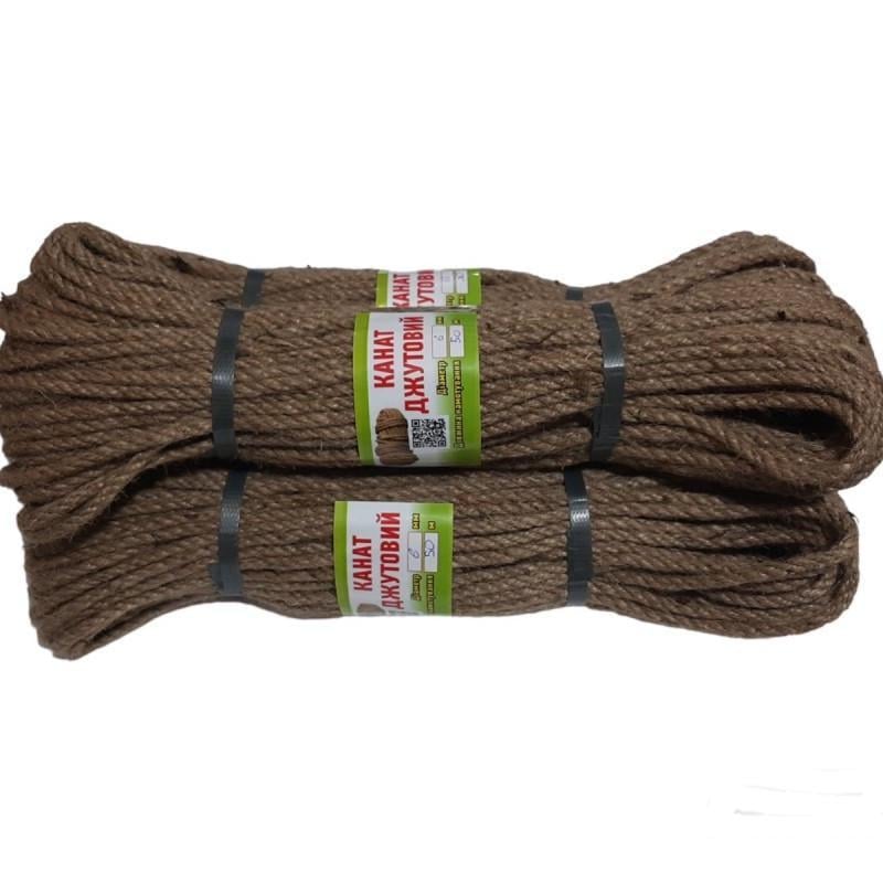 Канат джутовий 50 м 6 мм