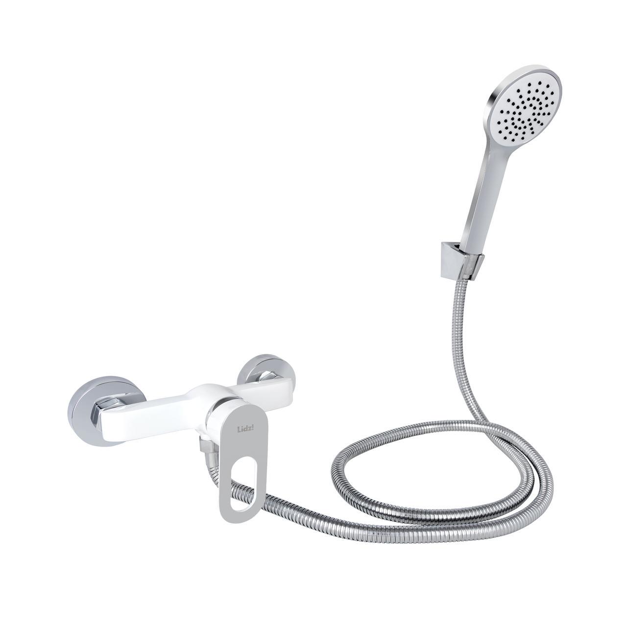 Змішувач для душу Lidz Latwa 010 LDLAT010WHI45426 з душовим гарнітуром k40 White (2553560704)
