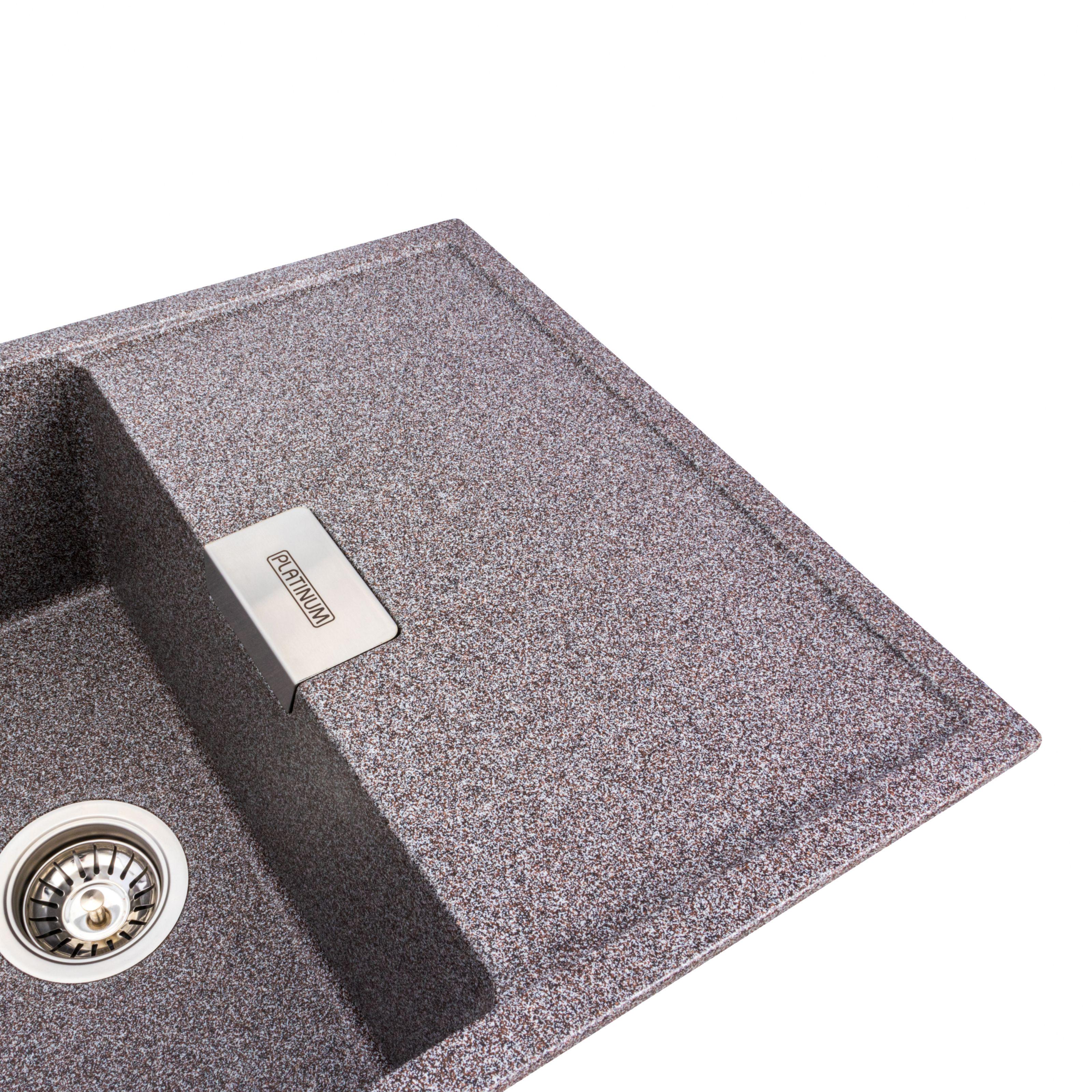 Мийка кухонна Platinum PLS-A39166 гранітна прямокутна 860x500 мм Сірий (25960367) - фото 3 Мийка кухонна Platinum PLS-A39166 гранітна прямокутна 860x500 мм Сірий (25960367) - фото 3