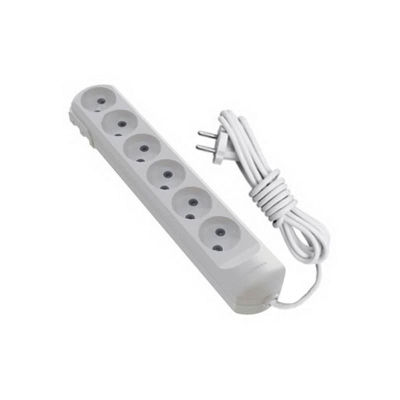 Удлинитель Neomax 2 м 6 гнезд без заземления Белый (NX500602) - фото 1 Удлинитель Neomax 2 м 6 гнезд без заземления Белый (NX500602) - фото 1