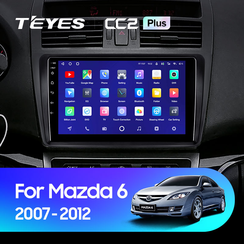 Автомагнітола штатна Teyes для Mazda 6 2007-2012 Android CC2-PLUS 4+64G Wi-Fi (1414968704) - фото 3