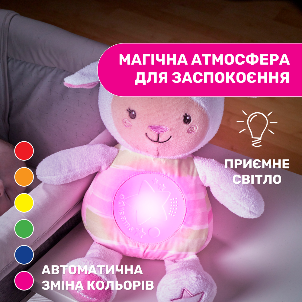 Игрушка для малыша Chicco Музыкальная Овца для девочки Розовый (143114) - фото 3