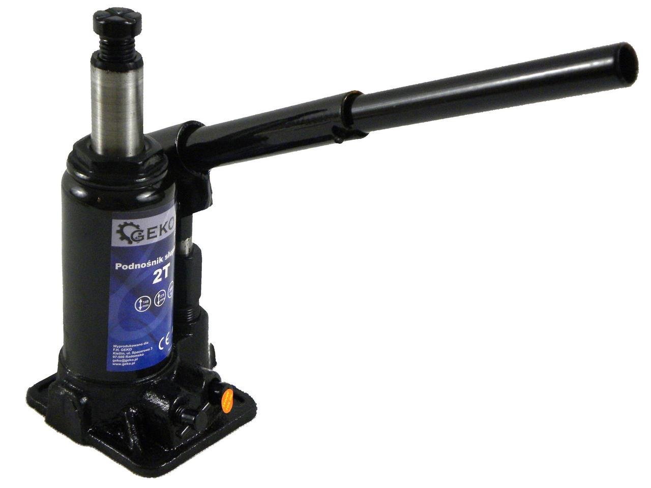 Домкрат гідравлічний GeKo пляшковий 2 тонни (G01050) - фото 3 Домкрат гідравлічний GeKo пляшковий 2 тонни (G01050) - фото 3