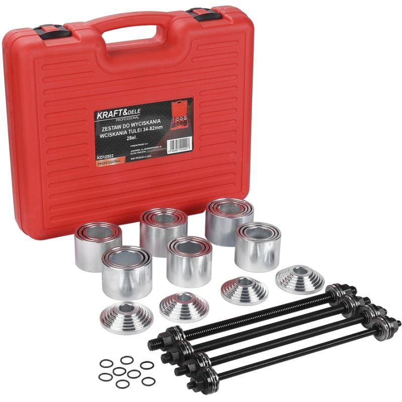 Набор для демонтажа подвесных втулок Kraft&Dele KD12502 34–82 мм 28 эл.