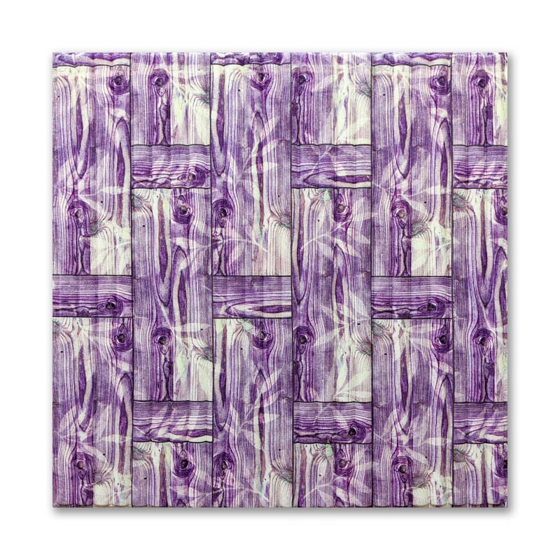 Самоклеящаяся 3D панель Sticker Wall 700x770x5 мм Фиолетовый бамбук (00201)