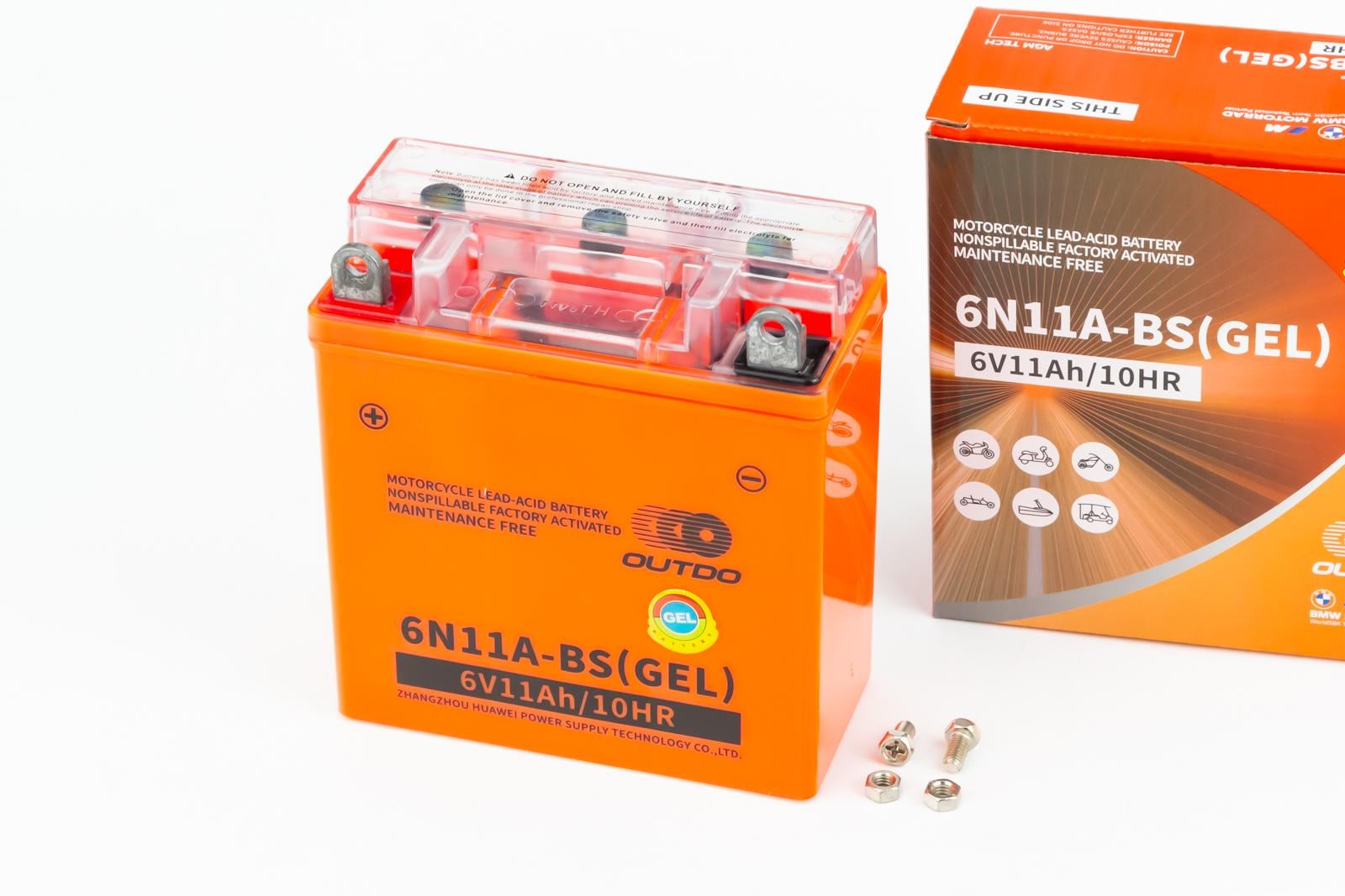 Аккумулятор 6V 11Ah 6N11A-BS GEL 121x58x130 мм (348332)