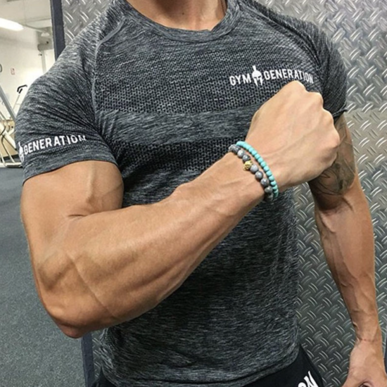 Футболка компресійна чоловіча Gym Generation Muscular Giants 2XL Сірий