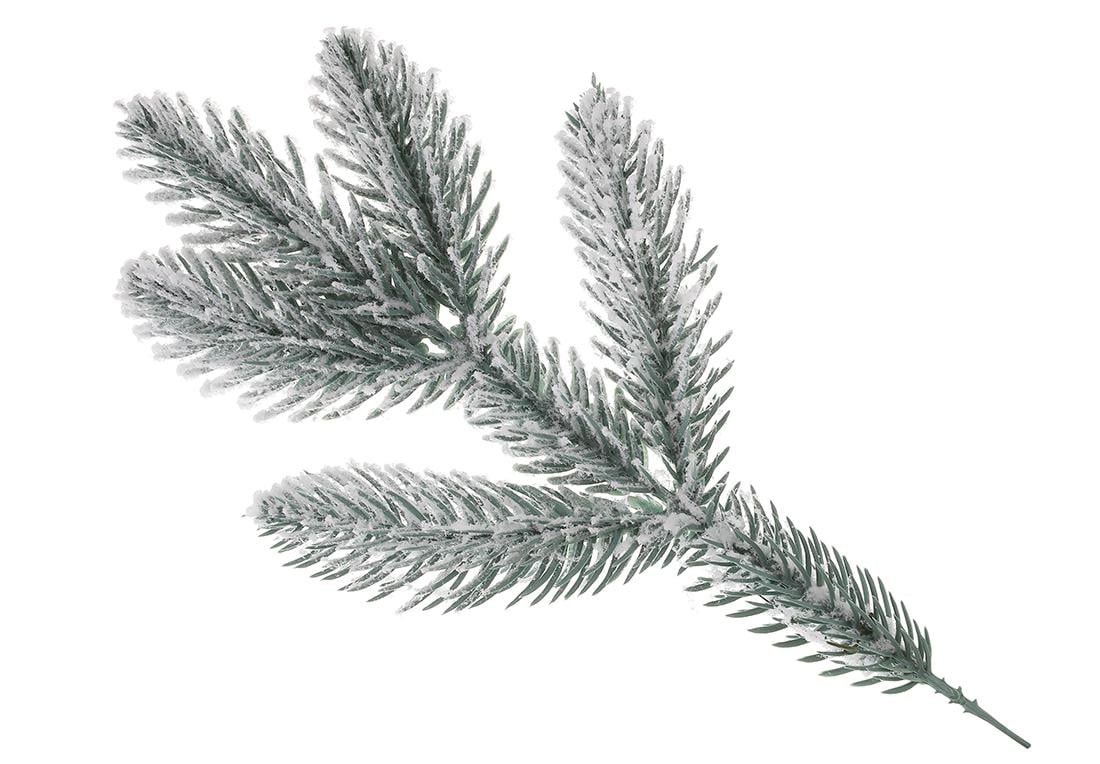 Декоративная ветка литая BonaDi Заснеженная 30 см (GU-01)