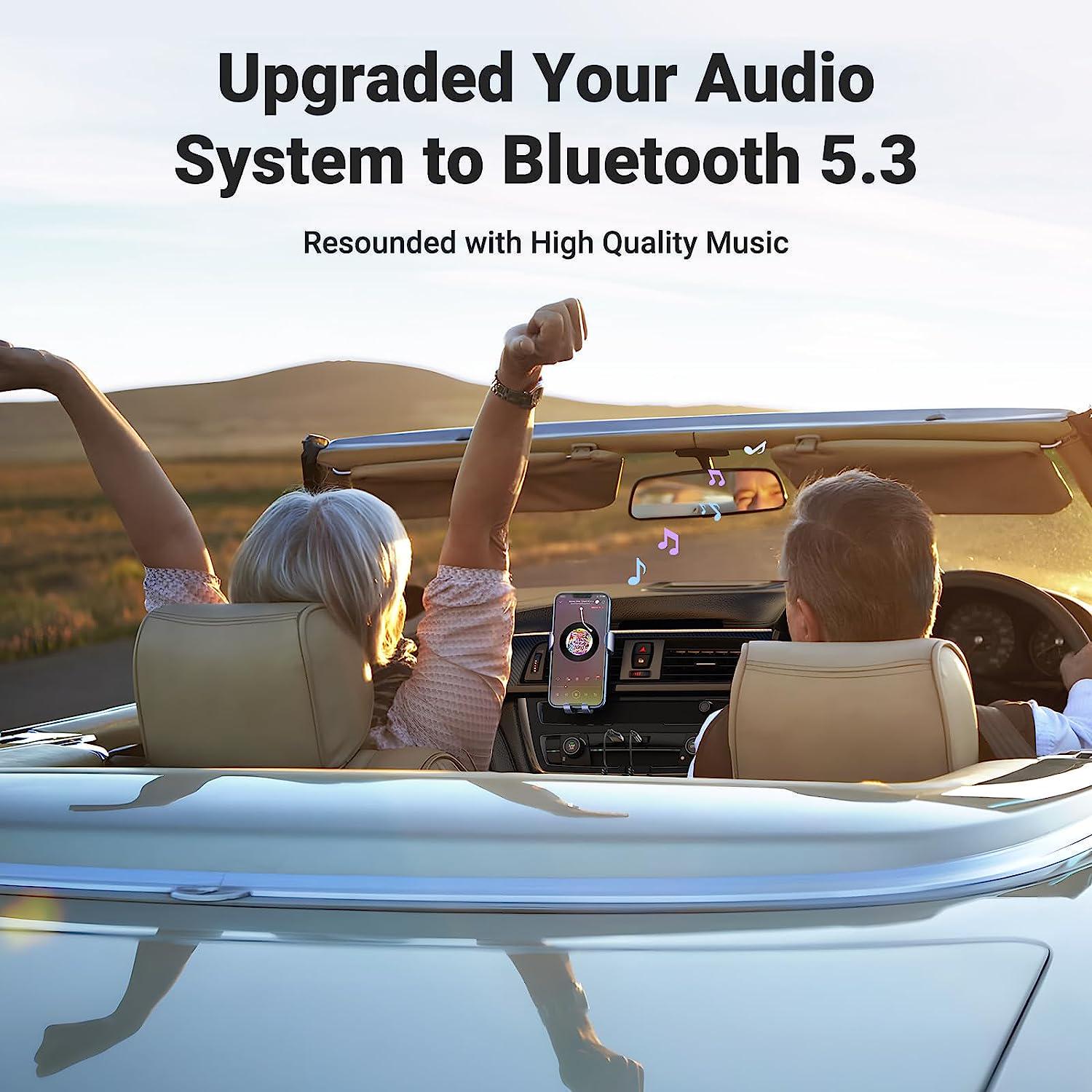Адаптер UGREEN Bluetooth 5.3 приемник USB-3,5 мм minijack с микрофоном AUX стерео Черный (70601) - фото 6