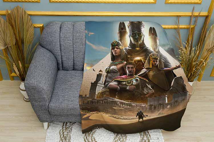 Плед Assassin’s Creed Origins Game плюш однослойный 150х210 см - фото 1 Плед Assassin’s Creed Origins Game плюш однослойный 150х210 см - фото 1