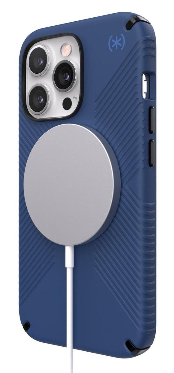 Чехол противоударный с антимикробным покрытием Speck Presidio2 Grip Magsafe 141726-9128 для Iphone 13 Pro (6.1") Blue