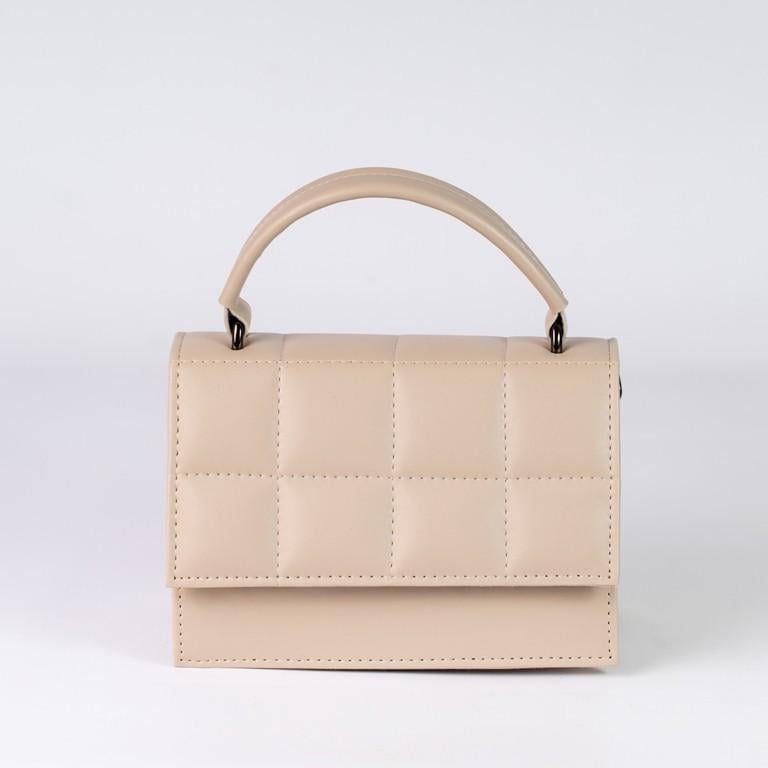 Сумка женская XENIA № 22-22 из эко-кожи Бежевый - фото 1