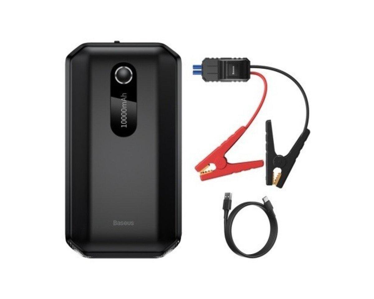 Пуско-зарядное устройство автомобильное портативное Baseus super energy car jump starter 10000 mAh Black (CGNL020101) - фото 1