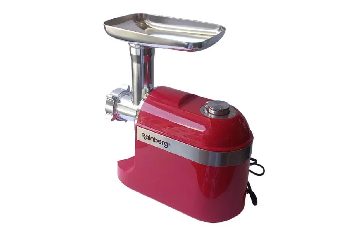 Мясорубка Rainberg RB-2270 с реверсом/защитой от перегрузок и резиновыми ножками 3 насадки 3800 Вт Красный (opt-102822)