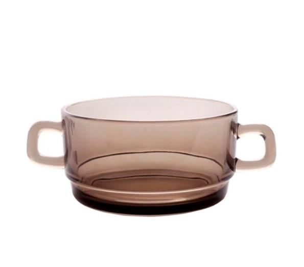 Бульйонниця Mazhura Серпанок скло 350 мл Коричневий
