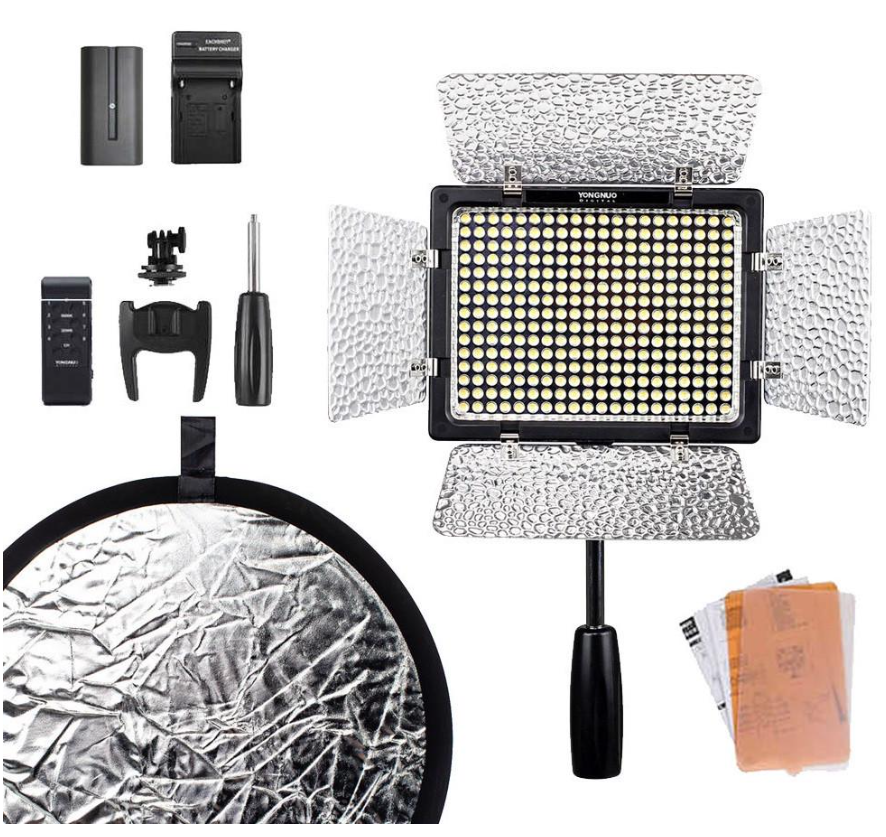 Комплект Max S Led свет Yongnuo YN-300 III аккумулятор зарядное 3200-5500K