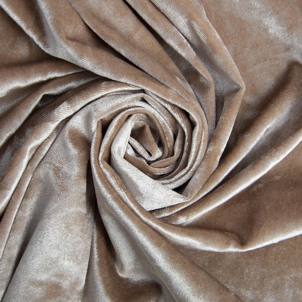 Ткань Бархат Li Светлое капучино (23054)