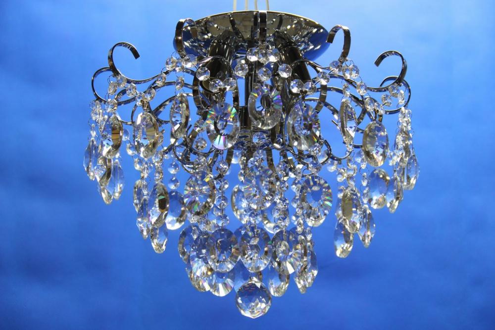 Хрустальная люстра L77406/4 CR Хром/Белый (AN000772)