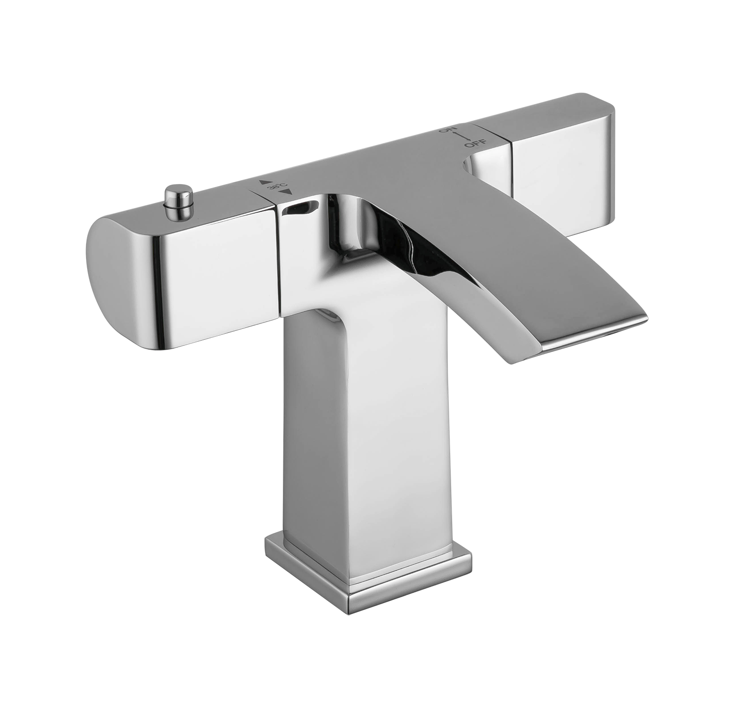 Смеситель для умывальника с термостатом Gappo G1007-40 Хром (1041627)