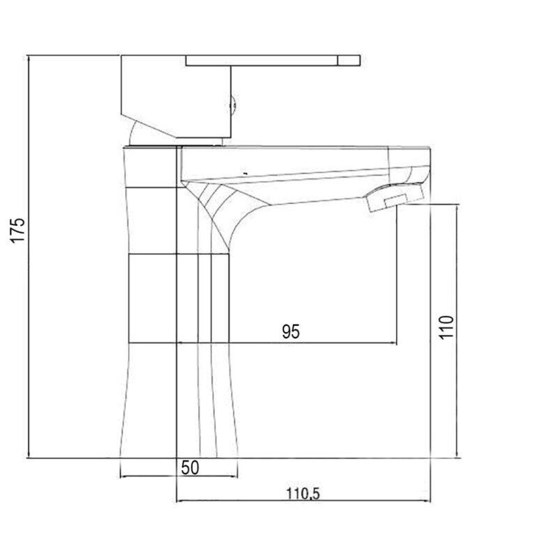 Смеситель для раковины Brinex 37W BRIN37W001 однорычажный Белый (60827) - фото 4 Смеситель для раковины Brinex 37W BRIN37W001 однорычажный Белый (60827) - фото 4