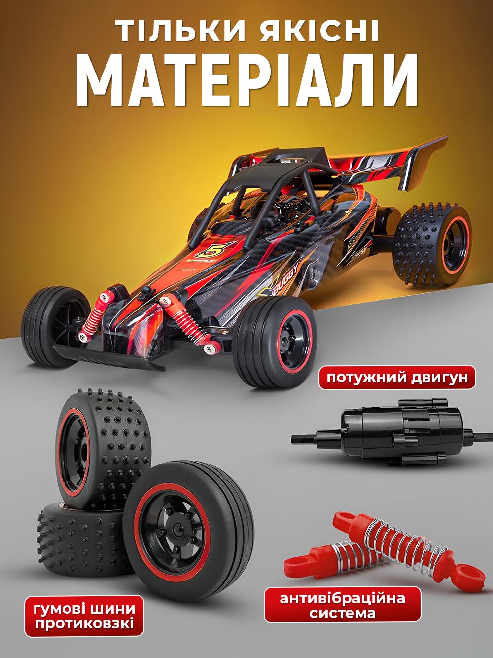 Машинка багги JoyPro DC717AX1 на радиоуправлении для детей трюковая Черный (70ec9c75) - фото 4
