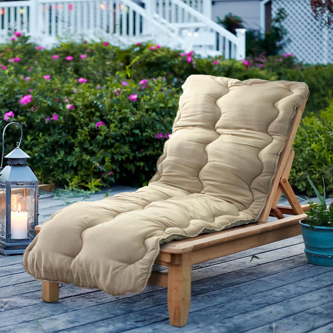 Матрас для шезлонга LITE МІ0009 190х60х10 см Бежевий (162491) - фото 1 Матрас для шезлонга LITE МІ0009 190х60х10 см Бежевий (162491) - фото 1