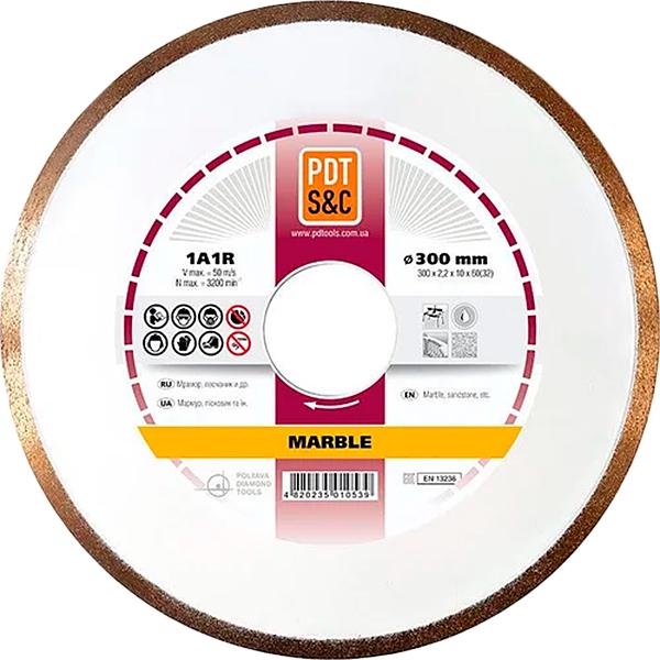 Диск алмазный по мрамору PDT Marble 1A1R 300х2,2х10х32 мм (820804CMR)