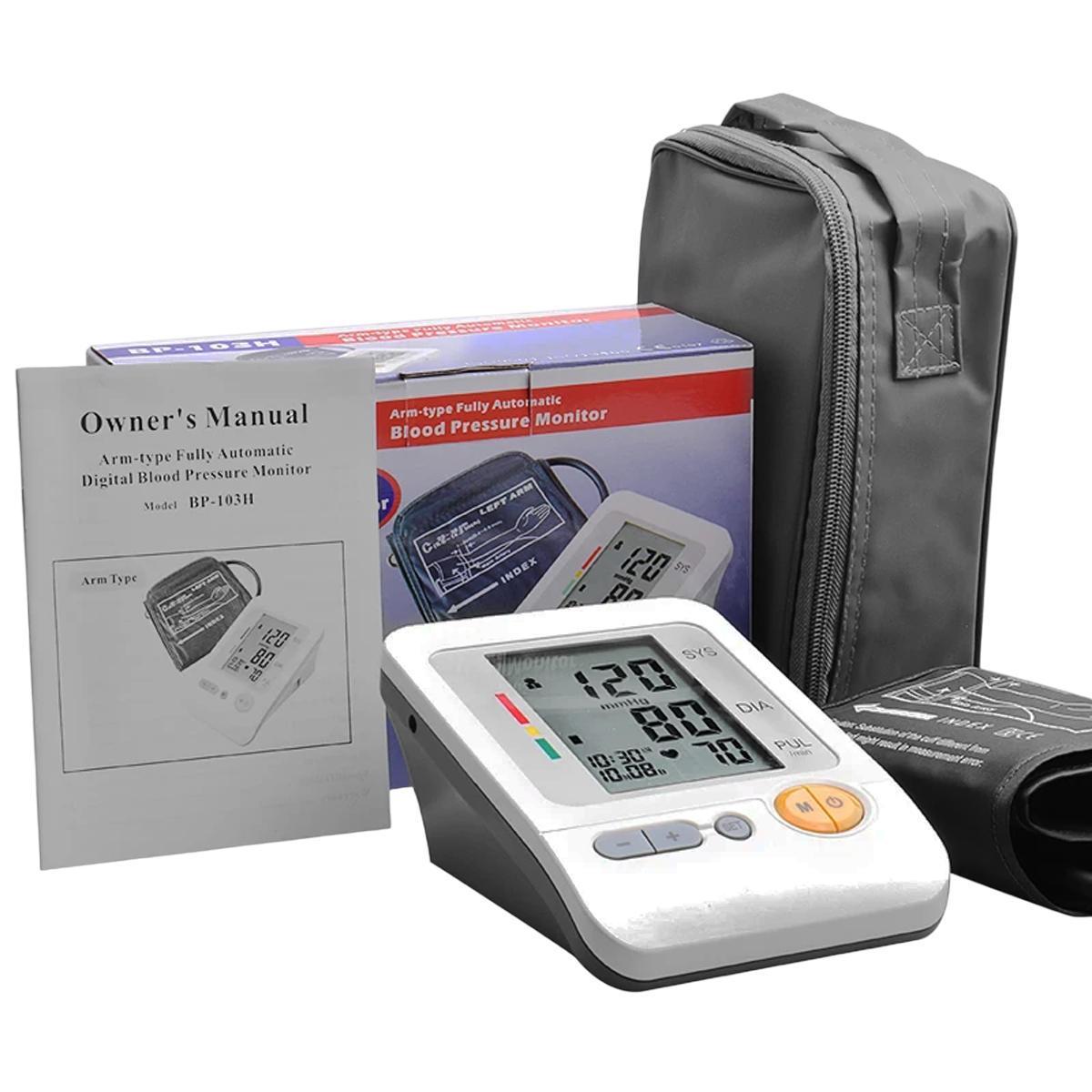 Тонометр автоматический BP-103H с индикатором аритмии плечевой White (200310) - фото 4 Тонометр автоматический BP-103H с индикатором аритмии плечевой White (200310) - фото 4