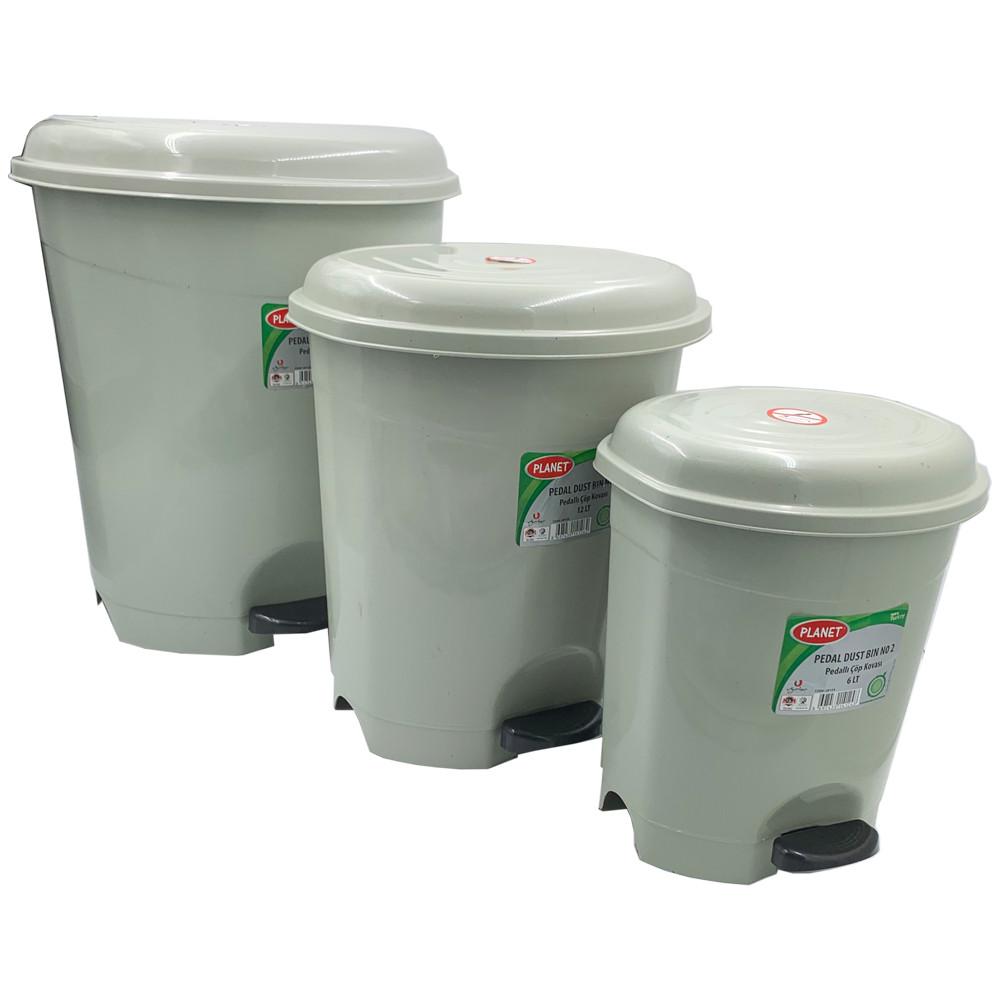 Ведро для мусора с педалью Planet №2 6 л Серый - фото 6 Ведро для мусора с педалью Planet №2 6 л Серый - фото 6