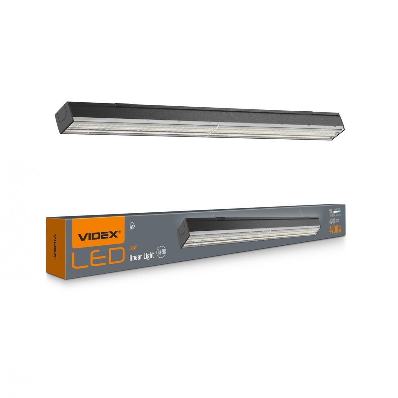 LED світильник лінійний VIDEX BN03 30W 0.6М 5000K 220V Black (20шт/ящ) LED світильник лінійний VIDEX BN03 30W 0.6М 5000K 220V Black (20шт/ящ)