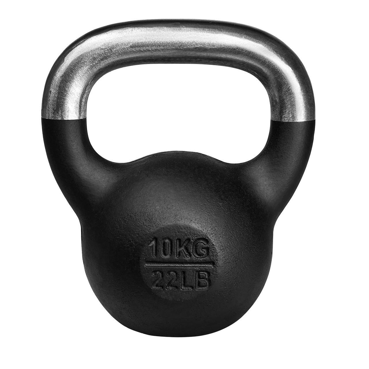 Гиря для фітнесу та кросфіту комплект 10 кг 2 шт. Чорний (2417746765) - фото 2 Гиря для фітнесу та кросфіту комплект 10 кг 2 шт. Чорний (2417746765) - фото 2