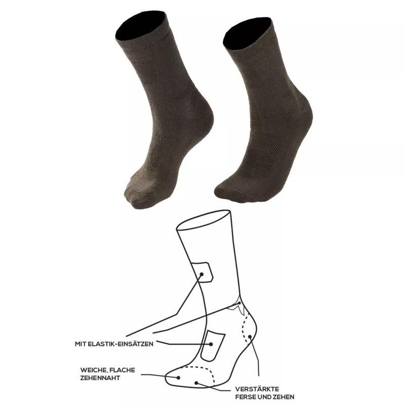 Набор носков Mil-Tec трекинговые утепленные р. 48 2 пары Олива (MT2-0824271) - фото 8 Набор носков Mil-Tec трекинговые утепленные р. 48 2 пары Олива (MT2-0824271) - фото 8