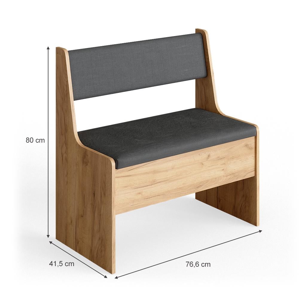 Лавка для кухонного уголка Vicco Roman 77х42 Песочный - фото 2