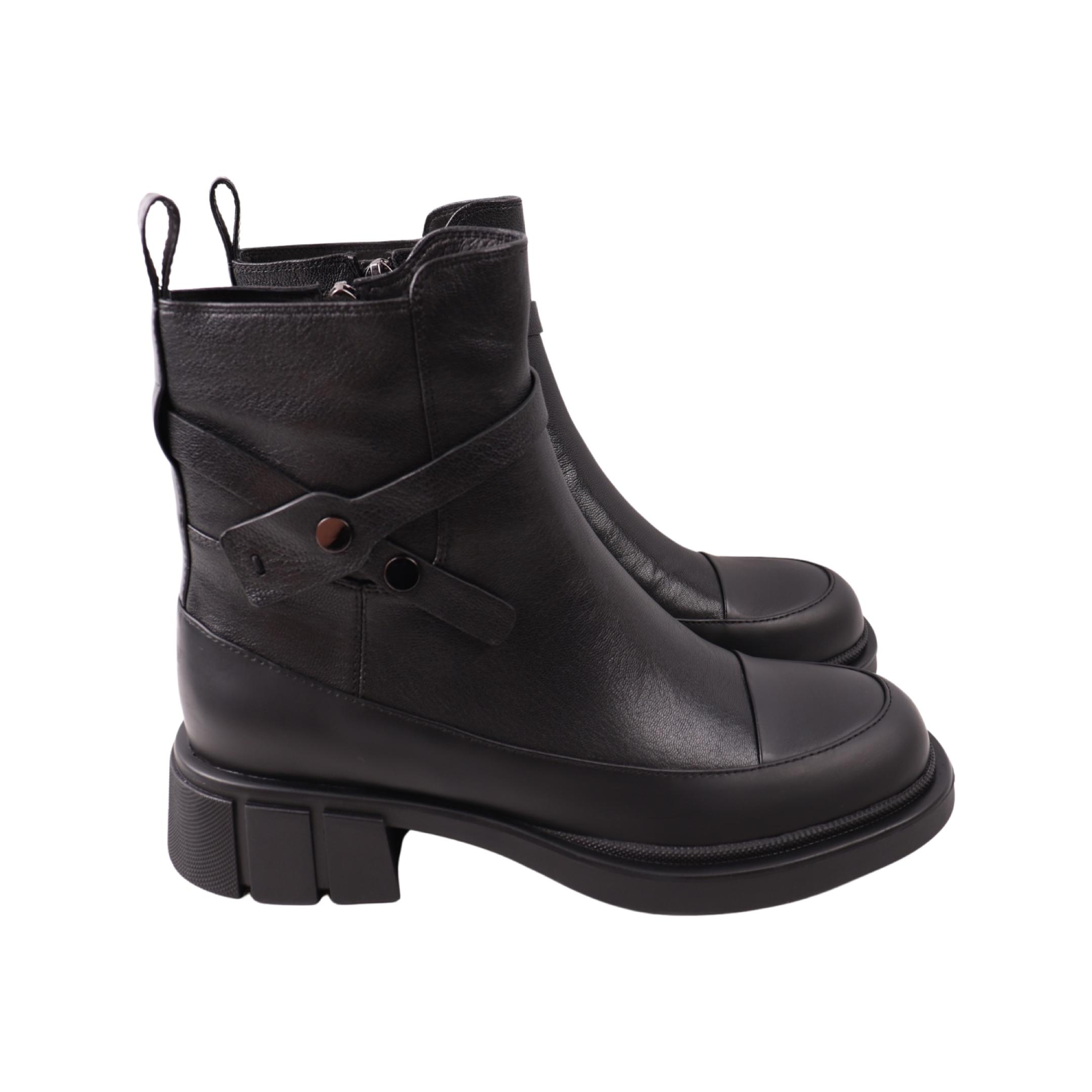 Ботинки женские Molka натуральная кожа р. 39 Черный (300-23DHC)