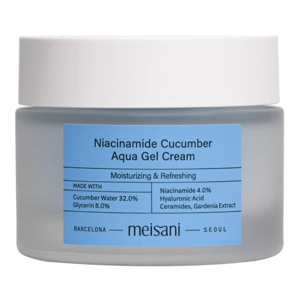 Гель-крем увлажняющий Meisani Niacinamide Cucumber Aqua Gel Cream с ниацинамидом и гидролатом огурца 50 мл