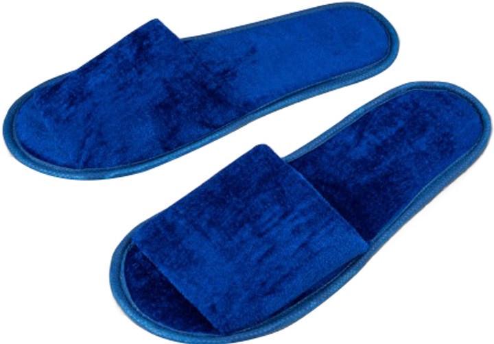 Тапочки одноразовые велюровые 29 см р. 44 Синий (000024026)