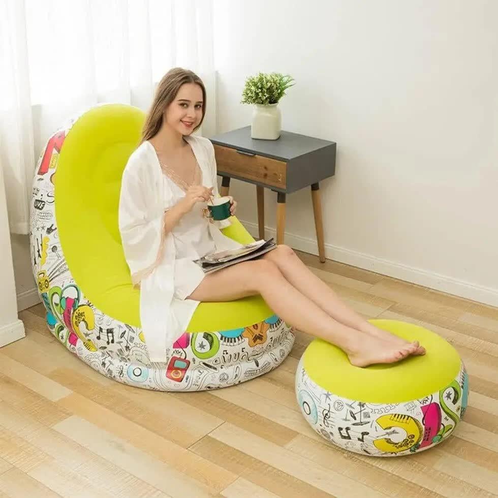 Кресло надувное для отдыха с пуфом (28332481) - фото 2