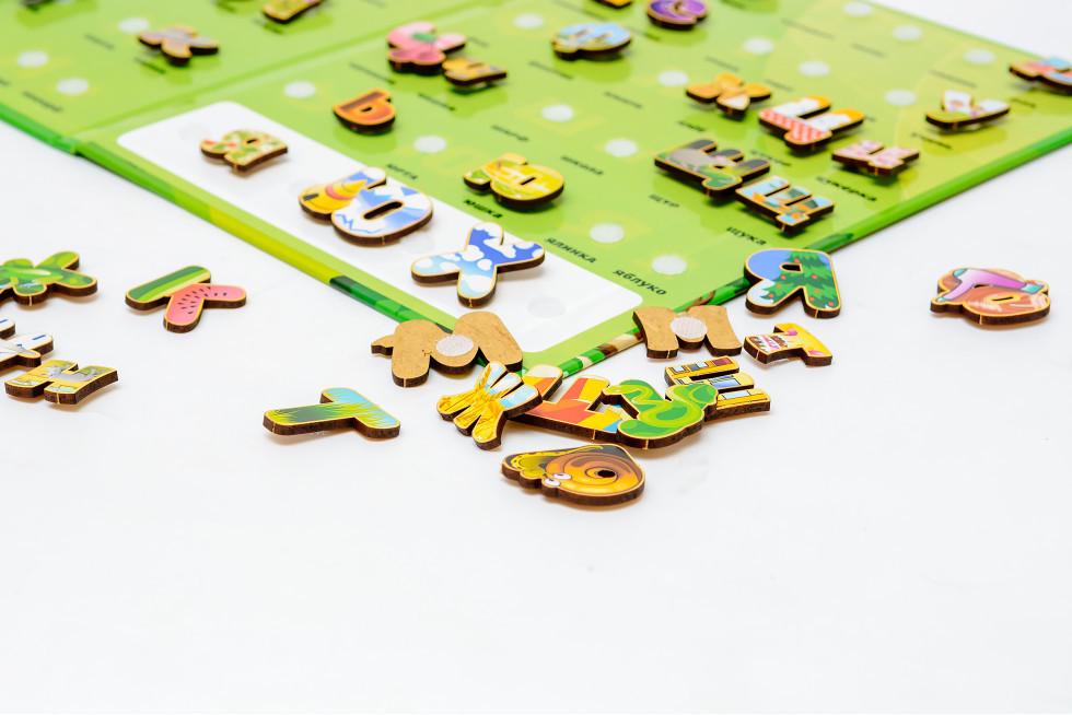 Сортер пазл дерев'яний дитячий розвиваючий PuzzleOK Азбука На Липучках - фото 3 Сортер пазл дерев'яний дитячий розвиваючий PuzzleOK Азбука На Липучках - фото 3