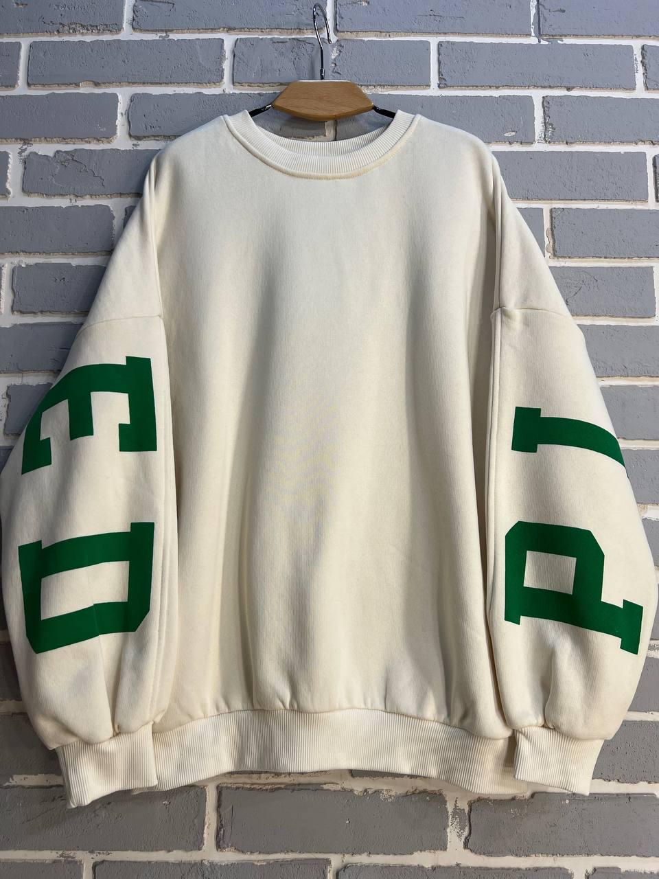 Світшот жіночий DAVRAS 6000 PLEASED подовжений утеплений на флісі OS Молочний (1245) - фото 4 Світшот жіночий DAVRAS 6000 PLEASED подовжений утеплений на флісі OS Молочний (1245) - фото 4