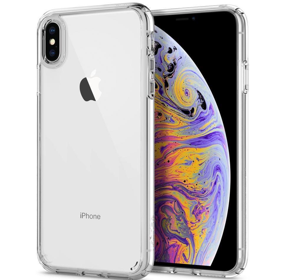 Прозрачный чехол-накладка Spigen Ultra Hybrid Case for iPhone X/Xs, Clear (063CS25115) - фото 1