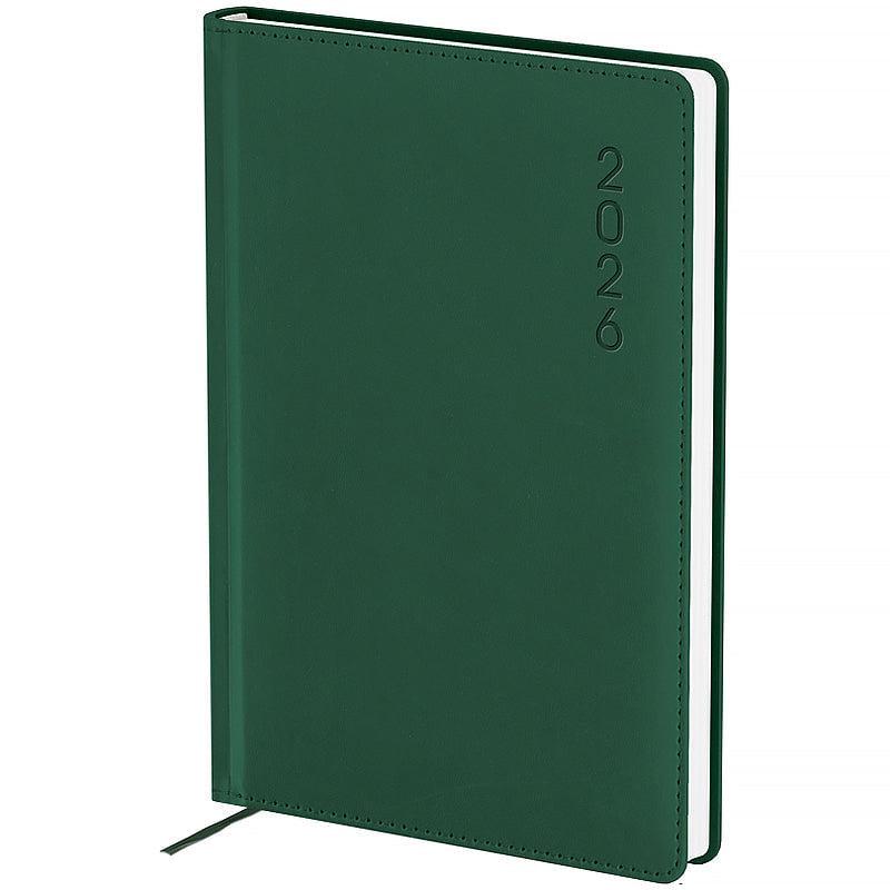 Дневник датированный 2026 Axent Classic Palermo 145*210 мм 336 страниц зеленый (8843-26-5-A)