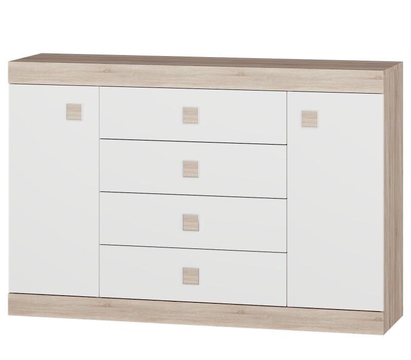 Комод Эверест на 4 ящика Соната-8 140х38х94 см Белый - фото 4 Комод Эверест на 4 ящика Соната-8 140х38х94 см Белый - фото 4
