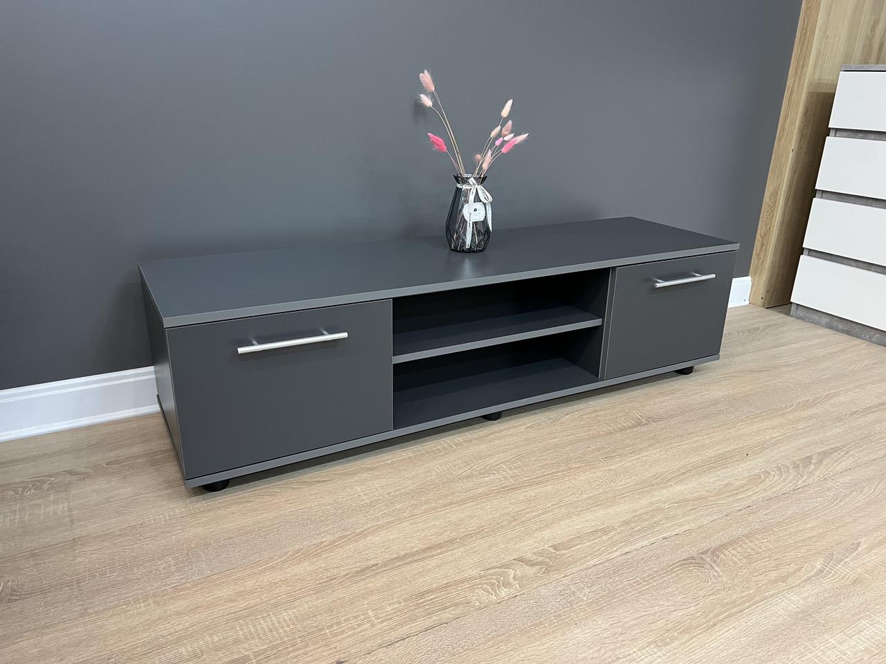 Тумба ТБ смарт 1390х380х400 мм Антрацит - фото 5 Тумба ТБ смарт 1390х380х400 мм Антрацит - фото 5