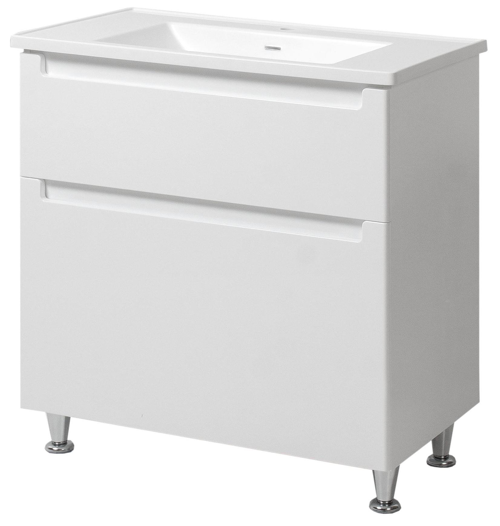 Тумба ЮВВІС Ельба ТНБ-2 Д 70 см з умивальником Канте штучний камінь (14725296)