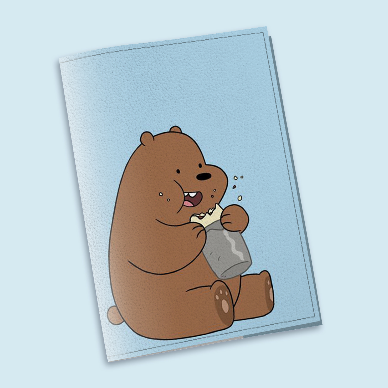 Обложка на паспорт The cover Brown Bare Bear 9,6x13,3 см (912042)